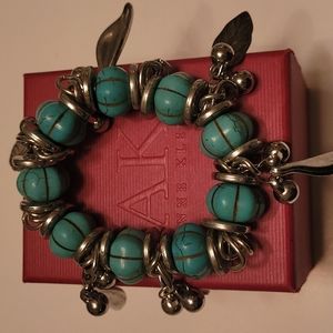 Bead and charm bracelet